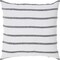 Signature Home Collection Striped Square Throw Pillow - 22" Black and White